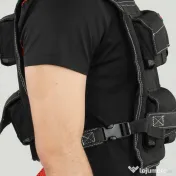 SPORTNOW Vestă cu Greutăți Reglabilă 20kg cu 20 de Greutăți, Vestă cu Benzi Reflectorizante, Potrivire Strânsă pentru Antrenament Acasă, Alergare și Fitness, Material Oxford, 50x40 cm, Negru | Aosom Romania