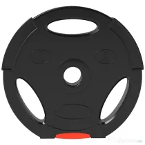 SPORTNOW Set Discuri de Greutăți cu Două Discuri de 5 kg și Două Discuri de 2,5 kg, Negru | Aosom Romania