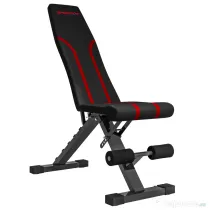 SPORTNOW Bancă Fitness Pliabilă, Bancă Abdominale Multifuncțională Înclinabilă cu Spătar Reglabil pe 6 Niveluri Negru | Aosom Romania