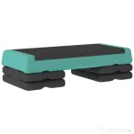 SPORTNOW Stepper Fitness Reglabil la 10,5/15,5/20,5 cm cu Suprafață Antiderapantă și Capacitate 250 kg, Verde