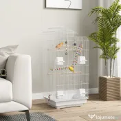 PawHut Colivie pentru Perusi, Canari, Papagali cu Accesorii, Jucării și Tavă | Aosom Romania