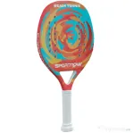 SPORTNOW Rachetă de Padel din Fibră de Carbon, cu Mâner Antiderapant și Geantă de Transport, 28x23 cm, Galben | Aosom Romania