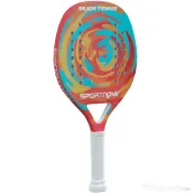 SPORTNOW Rachetă de Padel din Fibră de Carbon, cu Mâner Antiderapant și Geantă de Transport, 28x23 cm, Galben | Aosom Romania 