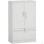 HOMCOM Dulap pentru Birou cu Raft Interior Reglabil și Sertar Alb | Aosom Romania