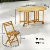 Outsunny economisire spațiu terasă pliabilă | Aosom Romania