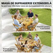 Outsunny economisire spațiu terasă pliabilă | Aosom Romania