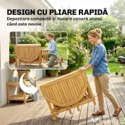 Outsunny economisire spațiu terasă pliabilă | Aosom Romania