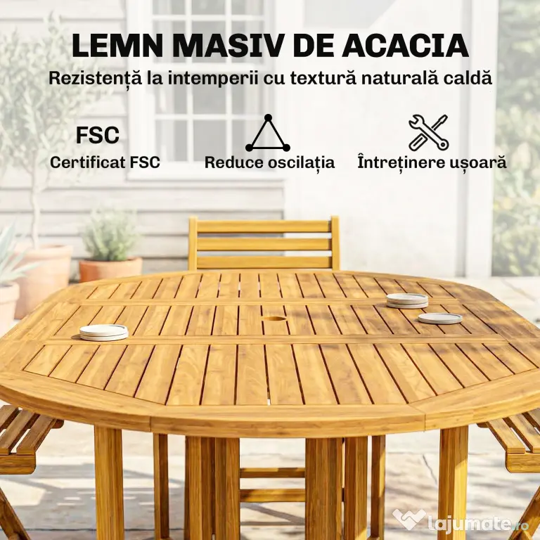 Outsunny economisire spațiu terasă pliabilă | Aosom Romania