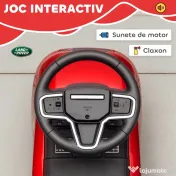 AIYAPLAY Mașinuță pentru Copii cu Licență Land Rover cu Claxon și Spațiu de Depozitare, 65,5x28x42 cm, Roșu | Aosom Romania