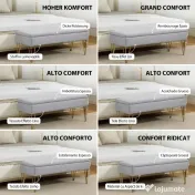 HOMCOM Bancă cu Depozitare din Material Textil și Picioare din Oțel, 100x40x49 cm, Gri Deschis | Aosom Romania