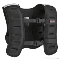 SPORTNOW Vesta Ponderată 8 kg cu Curele Ajustabile și Benzi Reflective, din Neopren și Nisip, 43x33 cm, Negru | Aosom Romania