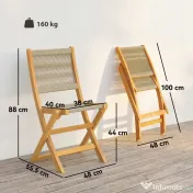 Outsunny set mobilier ratan balcon apartament terasă verandă bistrou grădină | Aosom Romania