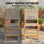 Outsunny set mobilier ratan balcon apartament terasă verandă bistrou grădină | Aosom Romania