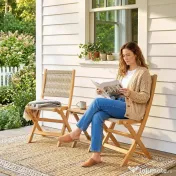 Outsunny set mobilier ratan balcon apartament terasă verandă bistrou grădină | Aosom Romania