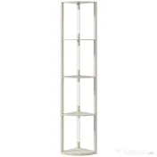 HOMCOM Lampadar Podea LED, 4 Rafturi, Lumină Reglabilă 3000K, MDF, 41x29,5x163,5 cm, Stejar | Aosom Romania 