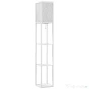 Homcom Lampa Pom 160 cm – Negru cu Rafturi pe 3 Niveluri | Aosom Romania 