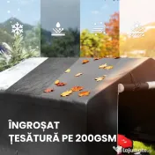 Outsunny Garaj Moto Exterior 3x3 m, Impermeabil, cu Ușă și Guri de Aerisire Rulabile, pentru Biciclete și Unelte, Gri Închis | Aosom Romania 