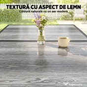 Outsunny Masă de grădină exterior pentru 6 persoane, balcon pentru terasă, pentru dining în aer liber | Aosom Romania 