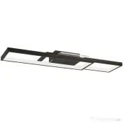 HOMCOM Plafonieră LED Reglabilă cu Telecomandă și Întrerupător, Temperatura Culoare 3000-6000K, Lampă de Design pentru Living și Sufragerie, 70x30 cm, Negru