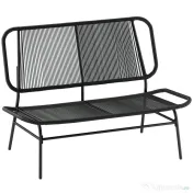 Outsunny Canapea din Ratan, Banchetă pentru Exterior, 2 Locuri, pentru Terasă | Aosom Romania 