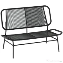 Outsunny Canapea din Ratan, Banchetă pentru Exterior, 2 Locuri, pentru Terasă | Aosom Romania