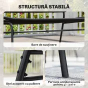 Outsunny Canapea din Ratan, Banchetă pentru Exterior, 2 Locuri, pentru Terasă | Aosom Romania 