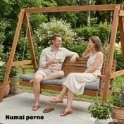 Outsunny Pernă pentru Scaune de Grădină, Leagăn, Bancă, Saltea Lungă | Aosom Romania