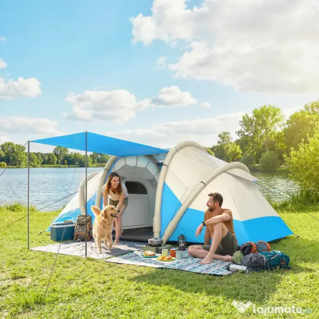 Outsunny Cort gonflabil rapid de montat, refugiu de aer, cort de camping | Aosom Romania