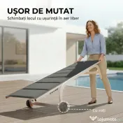Outsunny șezlong basculant pentru plajă | Aosom Romania 