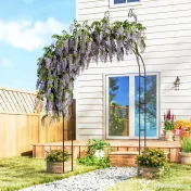 Outsunny Arc Grădină suport metalic | Aosom Romania