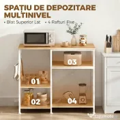 HOMCOM stație de cafea multifuncțională pentru depozitare | Aosom Romania 