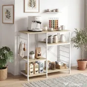 HOMCOM stație de cafea multifuncțională pentru depozitare | Aosom Romania 