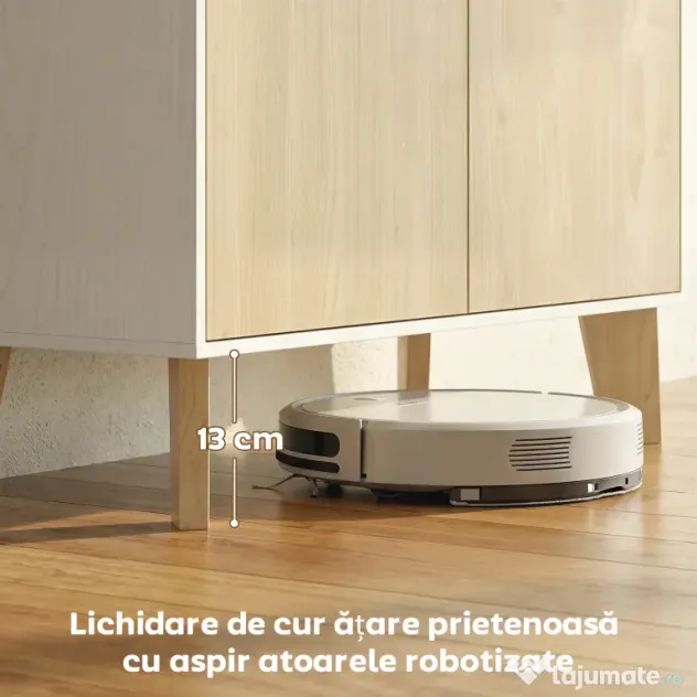 HOMCOM Servantă de Bucătărie, Mobilier de Bucătărie cu 6 Compartimente cu Uși Soft Close pentru Living, Sufragerie, Alb și Lemn | Aosom Romania