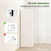 HOMCOM comoda îngustă cu sertare | Aosom Romania 