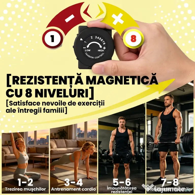Bicicletă Eliptică SPORTNOW pentru Acasă, Silențioasă și Magnetică, Compatibilă cu Aplicații | Aosom Romania
