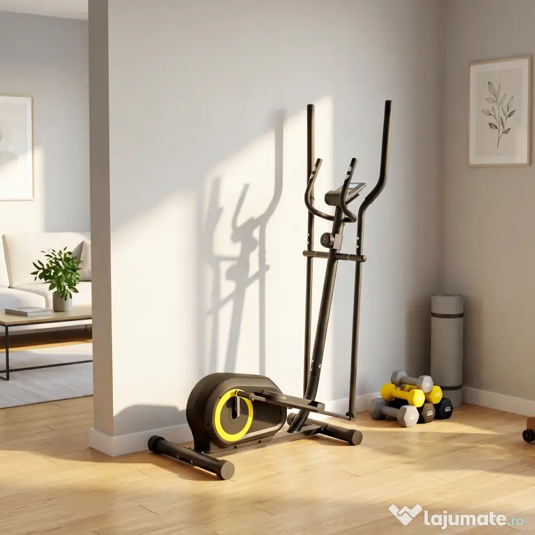 Bicicletă Eliptică SPORTNOW pentru Acasă, Silențioasă și Magnetică, Compatibilă cu Aplicații | Aosom Romania