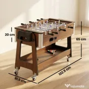 SPORTNOW Masă 3 în 1: Air Hockey, Biliard, Fotbal de masă, Roți blocabile, Poliță 