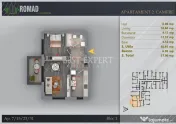 2 Camere Decomandat | 57,90 mp | Bucătărie Separată | Com