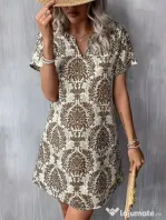 Rochie print floral etnic boho - produs nou