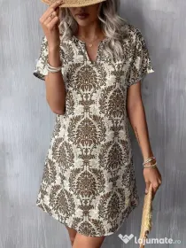 Rochie print floral etnic boho - produs nou