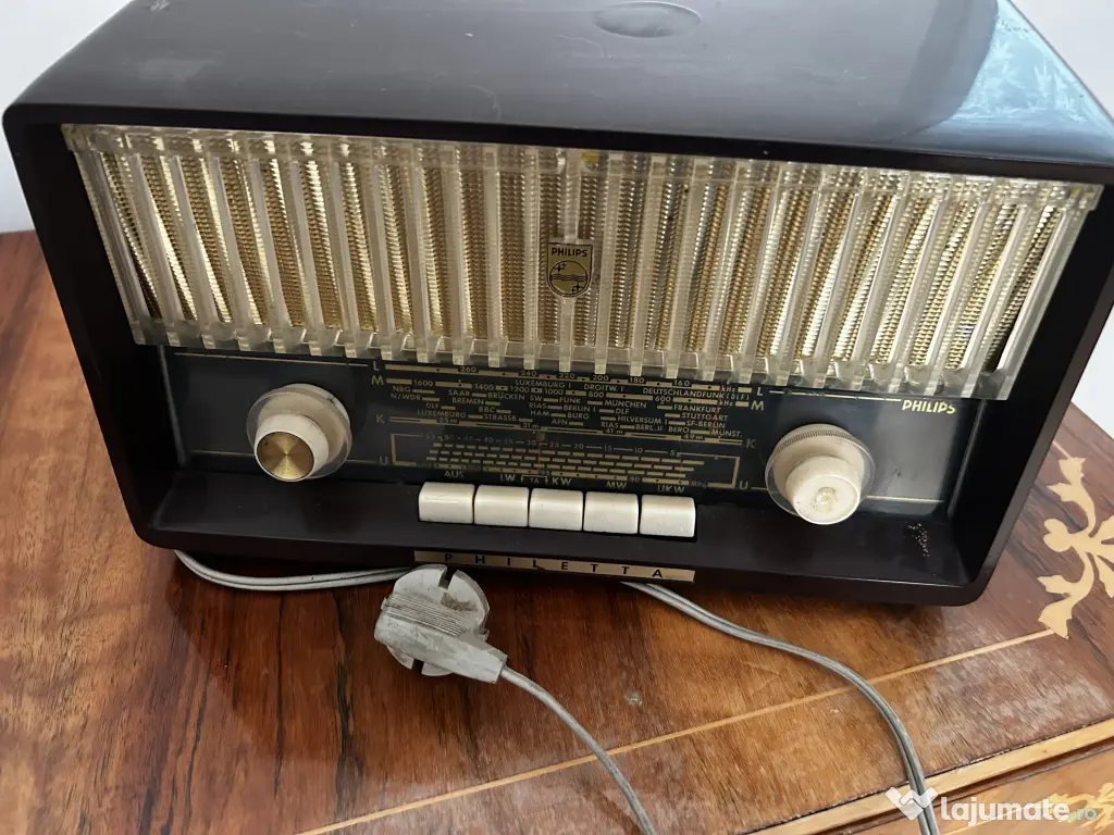 Aparat vintage de radio Philips Philetta