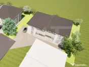 Teren construibil 859 mp, duplex sau casa individuala, Dambu 