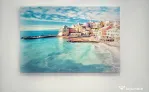 Tablou Canvas Premium - Plaja Italia 100 x 70 cm - Nou