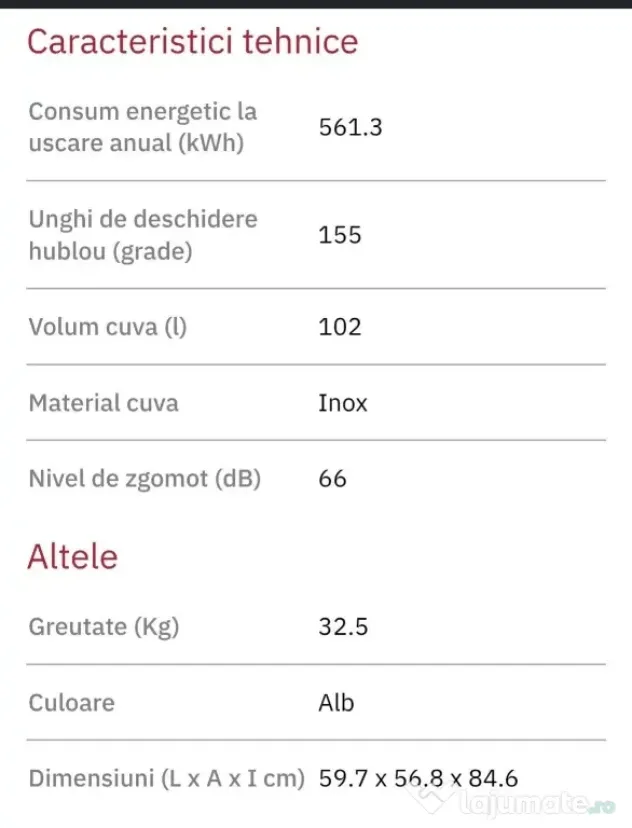 Uscător de rufe Arctic DAPL811AWG,Condensare,8kg,15 programe