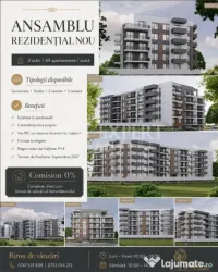 2 Camere ideal investitie | Centrala Proprie | Ansamblu Nou 