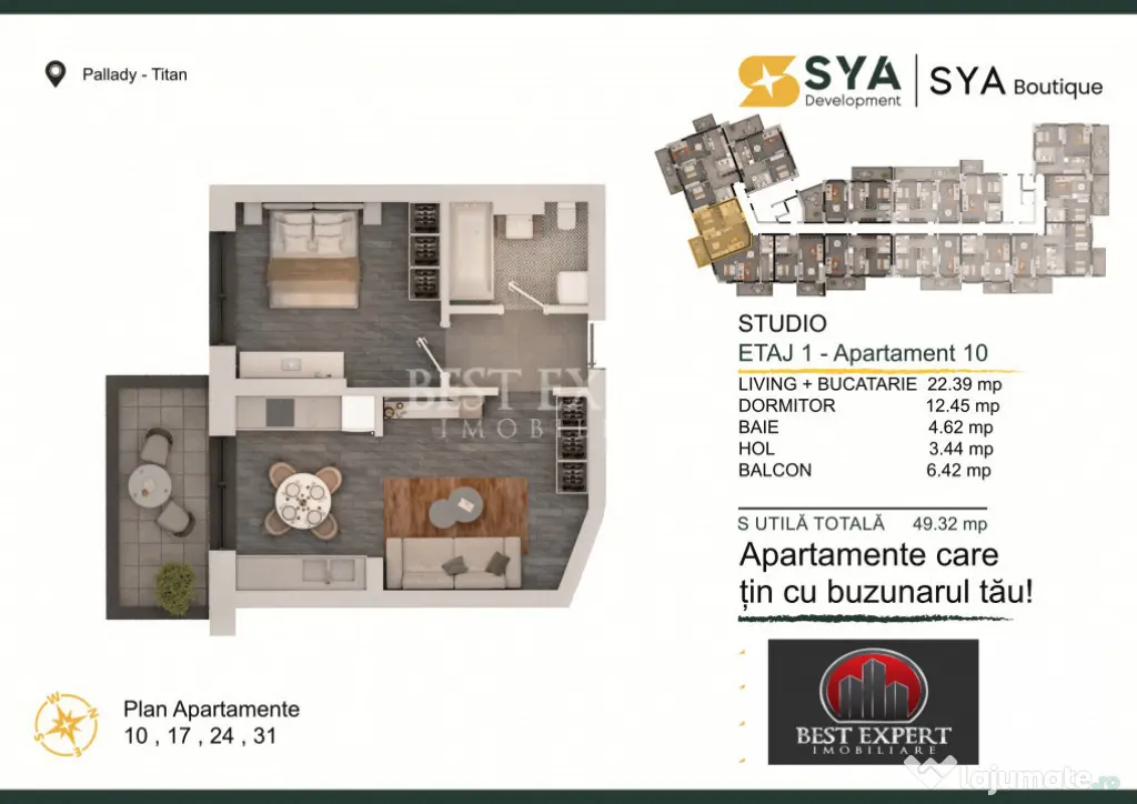 2 Camere ideal investitie | Centrala Proprie | Ansamblu Nou
