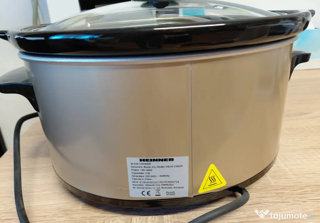 Oala electrica - Slow Cooker Heinner HSCK-C35CR, 3,5 L