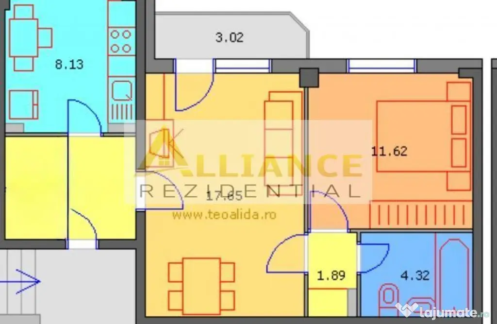 Apartament 2 camere | Huedin | 48 MP