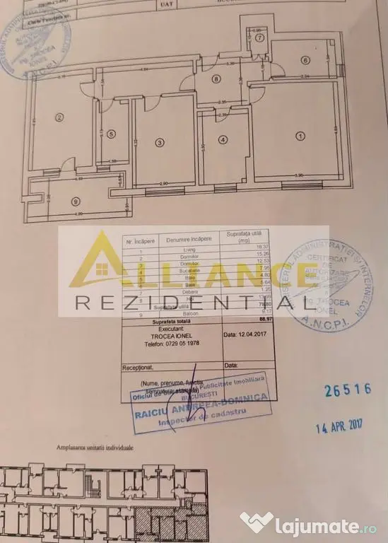 Apartament 3 camere mobilat și utilat /Metrou Apărător...
