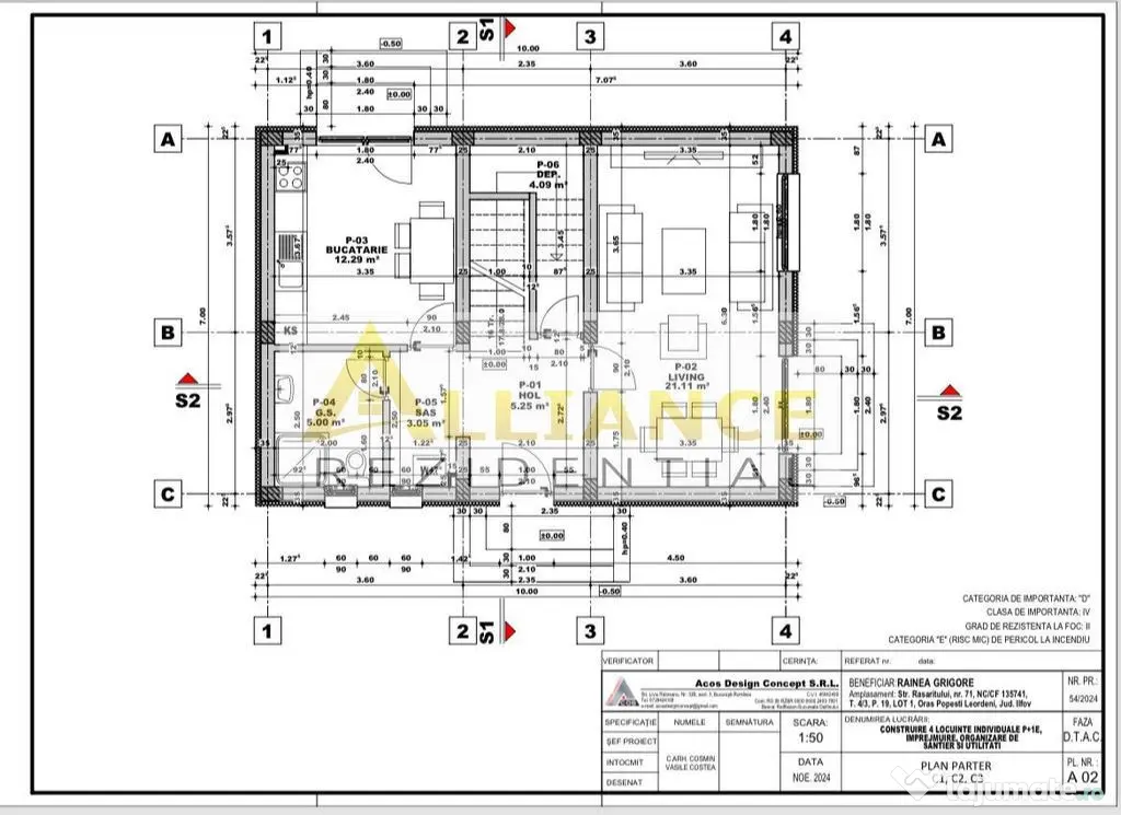 Vila individuala 4 camere locatie Popesti Leordeni